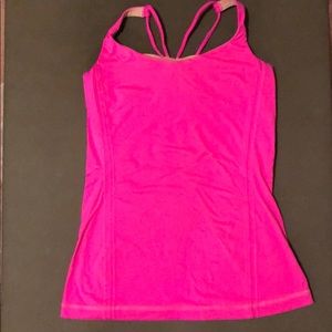 Neon pink tank by lululemon